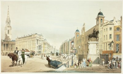 Eingang zum Strand von Charing Cross, Platte zwanzig aus Originalansichten von London wie es ist von Thomas Shotter Boys