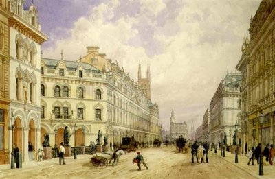 Holborn Viadukt Blick nach Osten, City of London von Thomas Shotter Boys