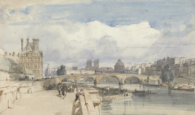 Le Pont Royal, Paris, ca. 1828 von Thomas Shotter Boys