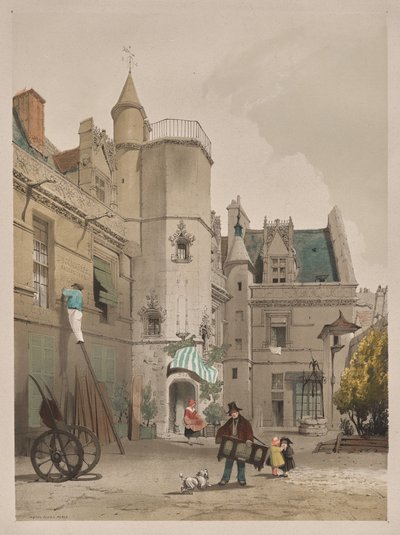 Malerische Architektur in Paris, Gent, Antwerpen, Rouen: Hôtel Cluny, Paris von Thomas Shotter Boys