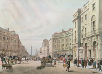 Regent Street, Blick auf die Säule des Herzogs von York, aus 