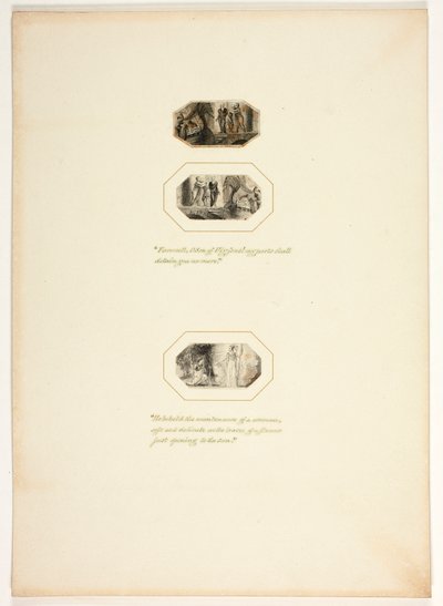 Studie für eine Platte aus Telemachus von Thomas Stothard