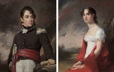 Porträts von Jean Terford David und Mary Sicard David von Thomas Sully
