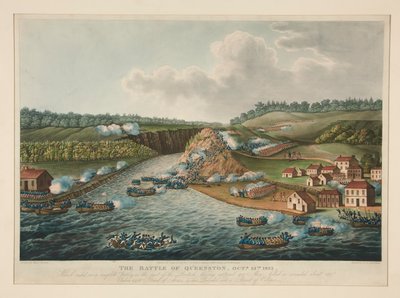 Die Schlacht von Queenstown, 13. Oktober 1813, veröffentlicht für J. Jenkins Martial Achievements von Thomas Sutherland