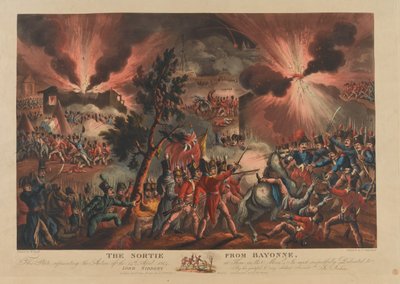 Der Ausfall von Bayonne, 1814 von Thomas Sutherland