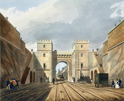 Maurischer Bogen, Blick vom Tunnel, Tafel 10 aus 
