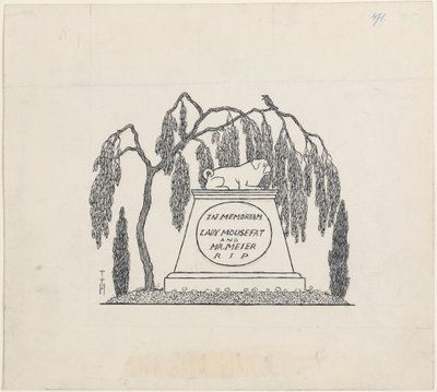 Mopsgrab von Thomas Theodor Heine