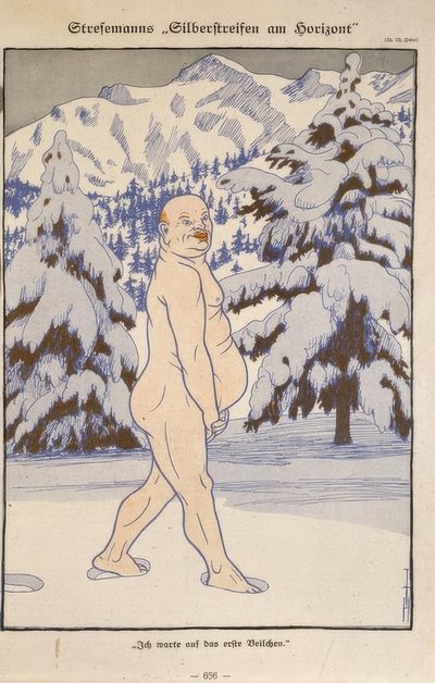 Stresemanns Silberstreifen am Horizont. Ich warte auf das erste Veilchen von Thomas Theodor Heine