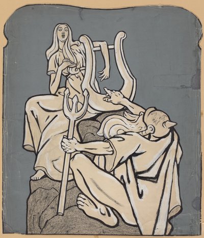 Zu Heinrich Heines hundertstem Geburtstag – Modell eines Heine-Denkmals; Simplicissimus IV/38, 1899 von Thomas Theodor Heine