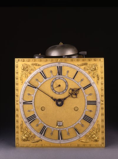 Detail einer Charles II römischen Schlaguhr, 1675 von Thomas Tompion