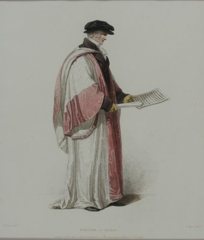 Doktor der Musik, graviert von J. Agar, veröffentlicht in R. Ackermanns 
