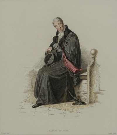 Master of Arts, graviert von J. Agar, veröffentlicht in R. Ackermanns 