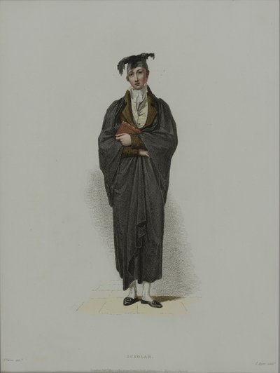 Gelehrter, graviert von J. Agar, veröffentlicht in R. Ackermanns 