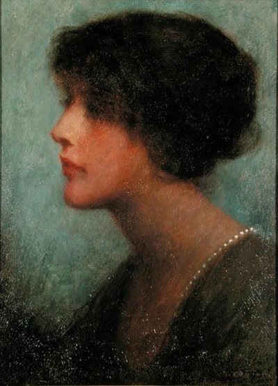 Porträt einer Dame von Thomas W. Derring