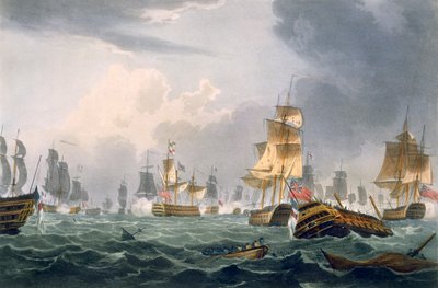 Lord Howes Sieg, 1. Juni 1794, graviert von Thomas Sutherland für J. Jenkins