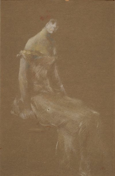 Porträt einer Dame in Pink #3 von Thomas Wilmer Dewing