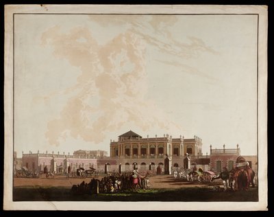 Old Government House aus den Ansichten von Kalkutta von Thomas und William Daniell