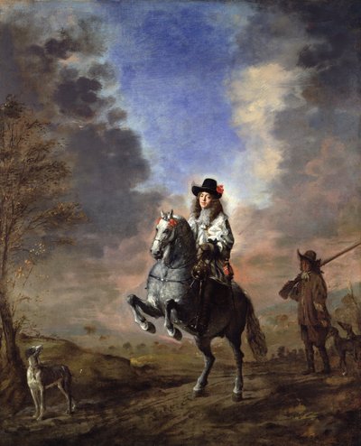 Reiterporträt eines Mannes mit einem Pagen von Thomas de Keyser