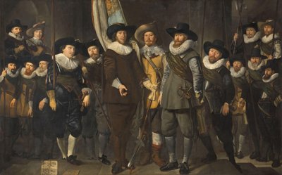 Offiziere und andere Bürgerwehrmänner des III. Bezirks von Amsterdam, unter dem Kommando von Hauptmann Allaert Cloeck und Leutnant Lucas Jacobsz Rotgans von Thomas de Keyser