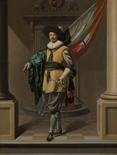 Porträt von Loef Vredericx als Fähnrich von Thomas de Keyser