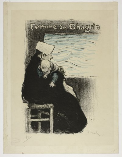 Frau der Trauer von Théophile Alexandre Pierre Steinlen