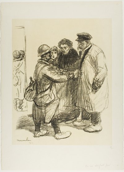 Man gewöhnt sich nicht daran von Théophile Alexandre Pierre Steinlen