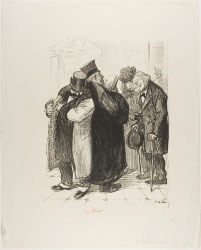 Man raubt auf der Seite des Gesetzes von Théophile Alexandre Pierre Steinlen