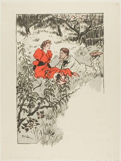 Frühling von Théophile Alexandre Pierre Steinlen