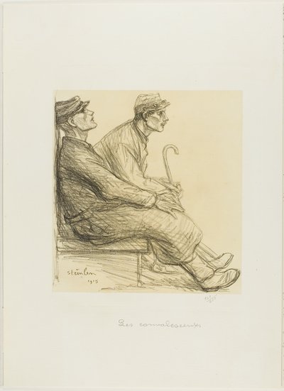 Die Genesenden, Tafel zwei aus Actualités von Théophile Alexandre Pierre Steinlen