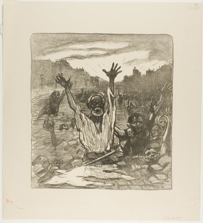 Der Schrei der Straßen! von Théophile Alexandre Pierre Steinlen
