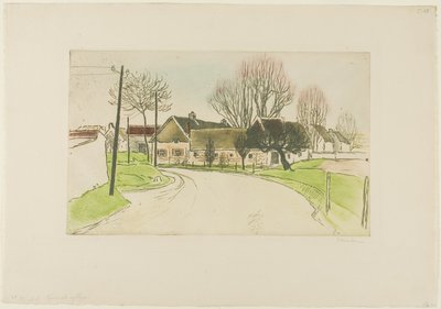 Das Haus am Rande des Dorfes von Théophile Alexandre Pierre Steinlen