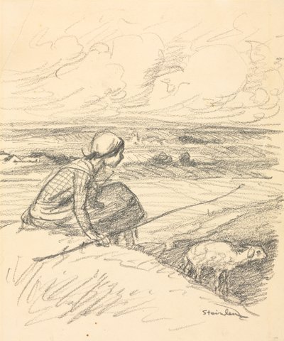 Die Schäferin von Théophile Alexandre Steinlen