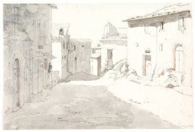 Straßenszene. Civitella von Thorald Læssøe