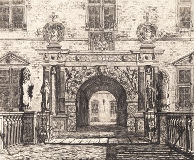 Einfahrtstor in Vallø von Thorald Læssøe