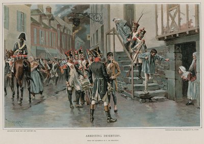 Deserteure verhaften von Thure de Thulstrup