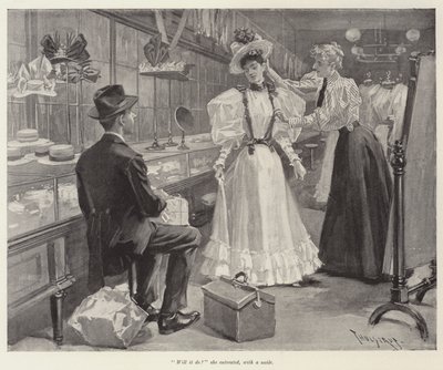 Illustration für Der Tag ihrer Hochzeit, von W. D. Howells von Thure de Thulstrup