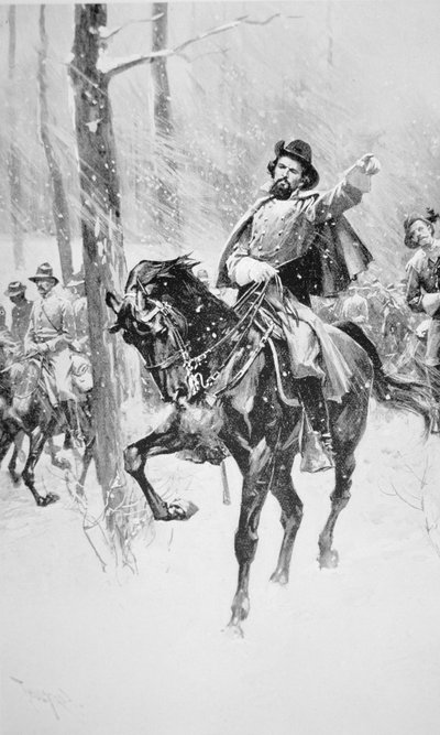 Porträt von General Nathan Bedford Forrest von Thure de Thulstrup