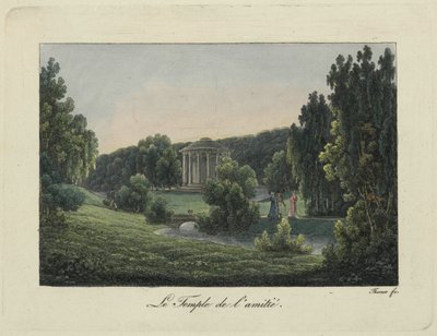Ansicht des Freundschaftstempels in Pawlowsk, 1810er Jahre von Thurner