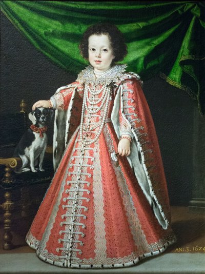 Porträt von Vittoria della Rovere als Kind von Tiberio di Titi