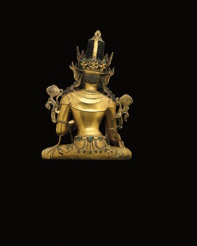 Kaiserliche Figur des Avalokiteshvara (vergoldete Bronze) von Tibetan School