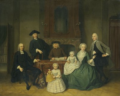 Porträt der Familie Brak, Amsterdamer Mennoniten von Tibout Regters