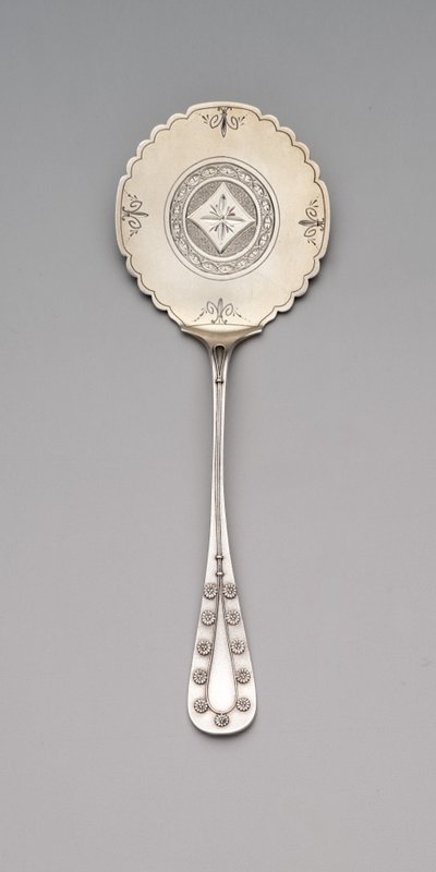 "Gänseblümchen"-Muster Buchweizenkuchen-Server, ca. 1875-80 von Tiffany and Company