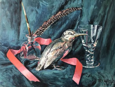 Stillleben mit Silbervogel, 2021 von Tilly Willis