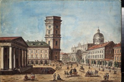 Ansicht des Newski-Prospekts in Sankt Petersburg von Timofei Alexeyevich Vasilyev