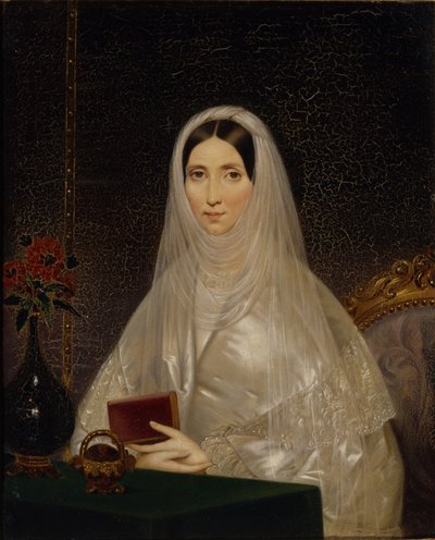 Porträt der Gräfin Tatyana Golitsyna Potemkina, 1840er von Timofei Andreyevich Neff