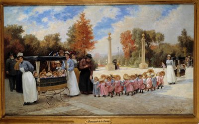 Spaziergang von der Krippe zu den Tuilerien von Timoleon Marie Lobrichon