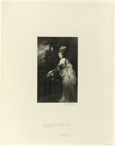 Georgiana, Herzogin von Devonshire, aus Old English Masters von Timothy Cole