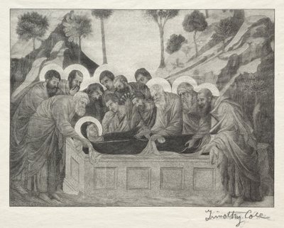 Alte italienische Meister: Beerdigung der Jungfrau, 1888-1892 von Timothy Cole