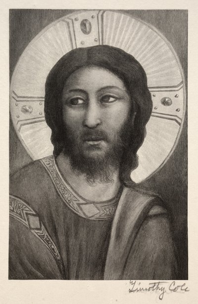 Alte italienische Meister: Kopf Christi, 1888-1892 von Timothy Cole