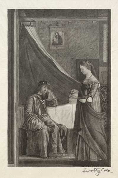 Alte italienische Meister: St. Ursula mit ihrem Vater, 1888-1892 von Timothy Cole